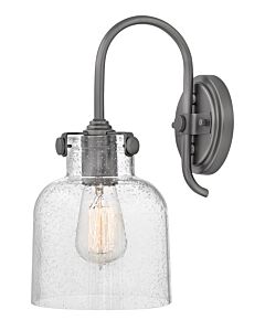 Medium Cylinder Glass Single Light Sconce