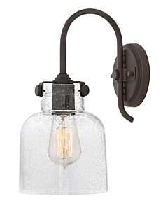 Medium Cylinder Glass Single Light Sconce