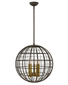 Terra Oiled Bronze 5 Light Large Orb