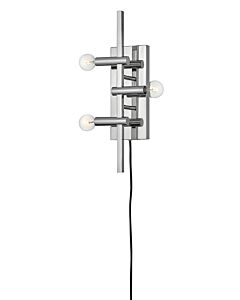 Medium Three Light Plug-in Sconce